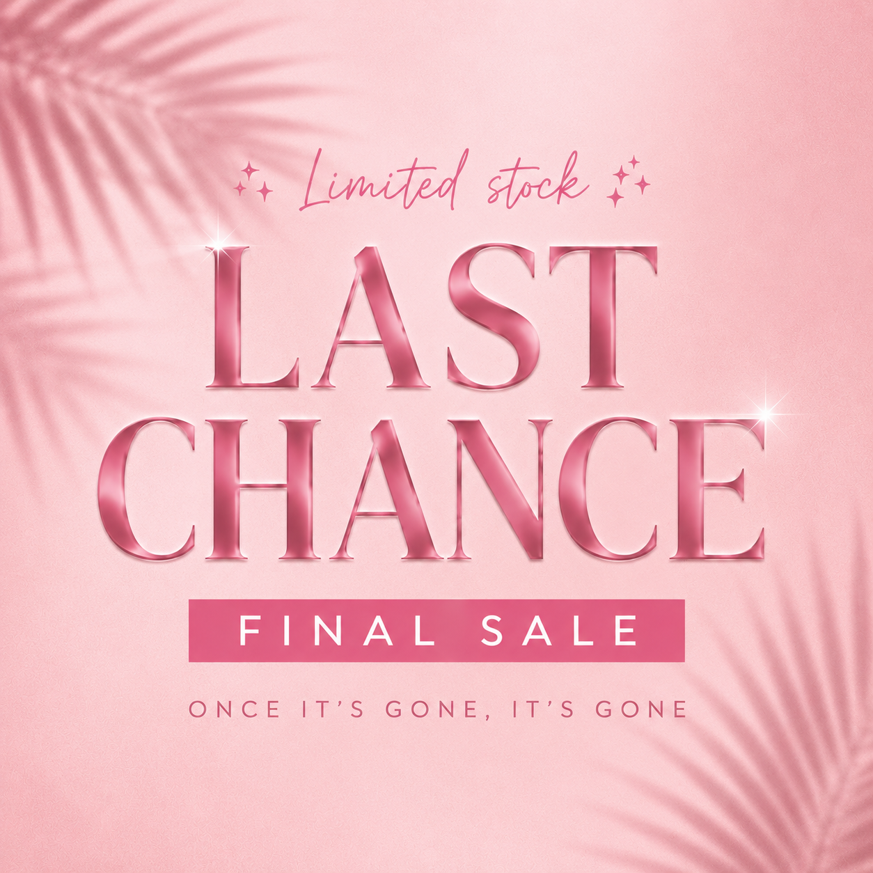 Last Chance final sale - limited stock